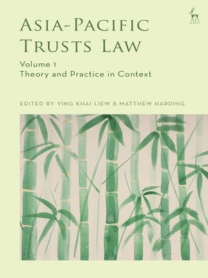 cover image of Asia-Pacific Trusts Law, Volume 1